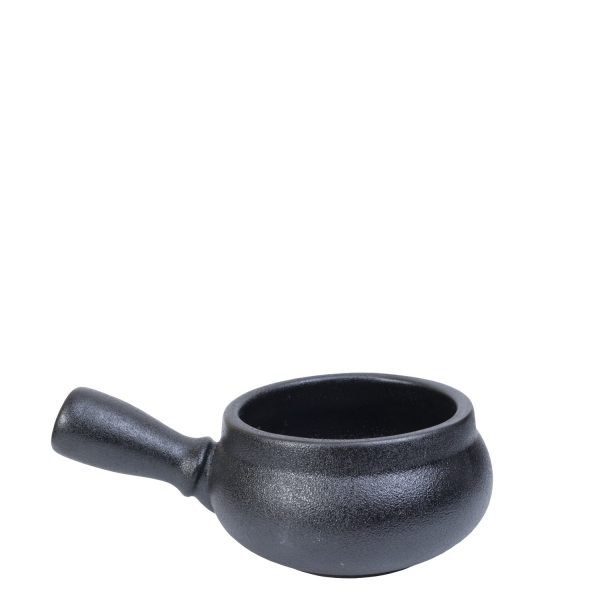 Tazon sopa con manija negro mate - Imagen 2