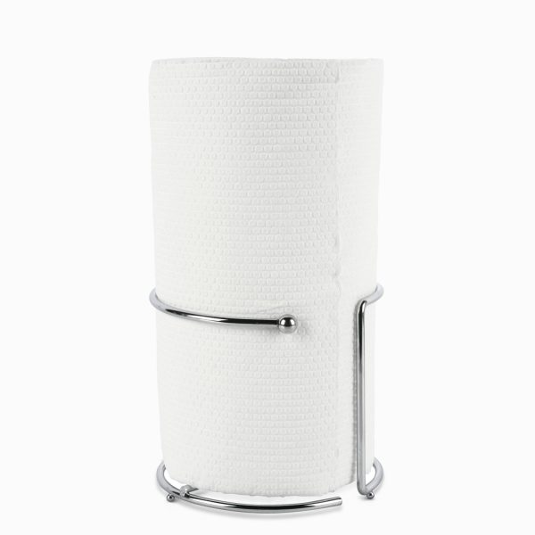 Soporte cromado para papel de cocina aro