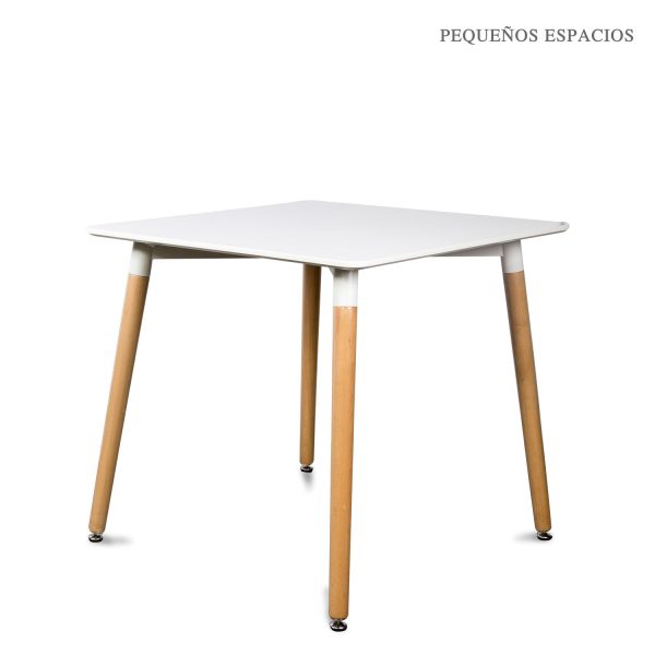 Mesa delta cuadrada blanca - Imagen 2