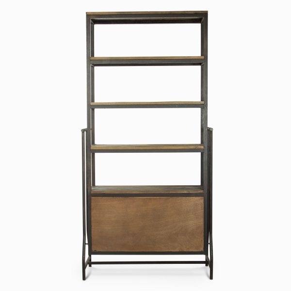 Biblioteca con cajones 100x35x220cm