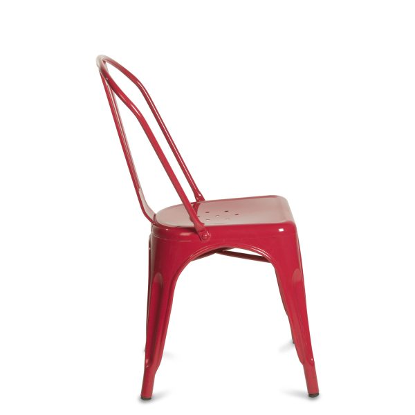 Silla comedor industrial roja