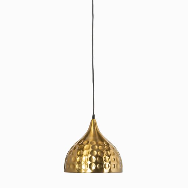 Lámpara colmena triangulo brass