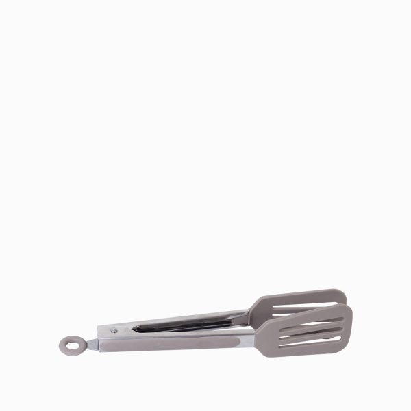 Pinza espatula acero inox silicona gris - Imagen 2