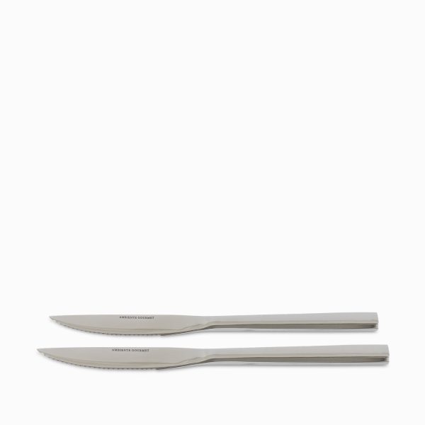 Cuchillos para carnes cuadrato set x 2 - Imagen 2