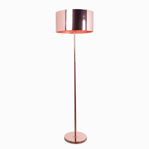 Lámpara piso tambor copper