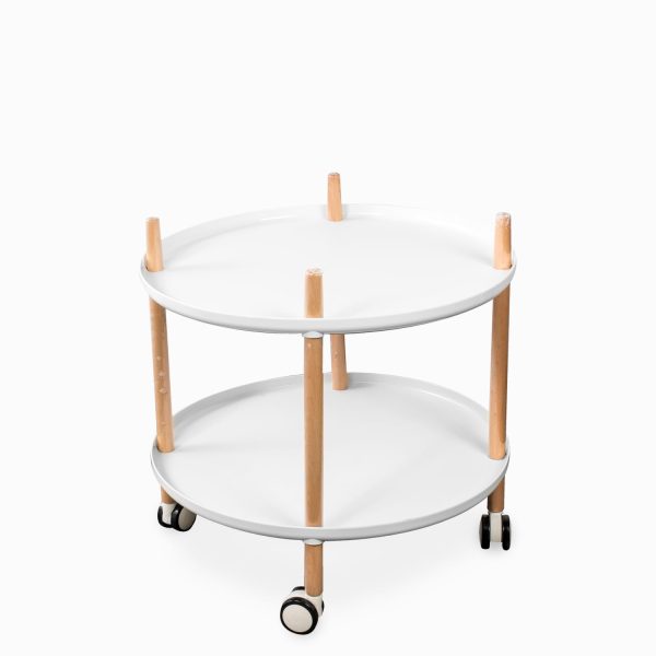 Mesa tec redonda blanca 60 cm - Imagen 2