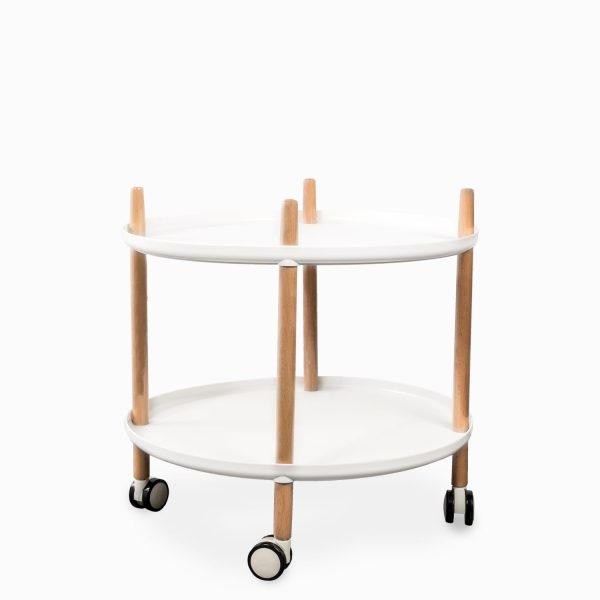 Mesa tec redonda blanca 60 cm