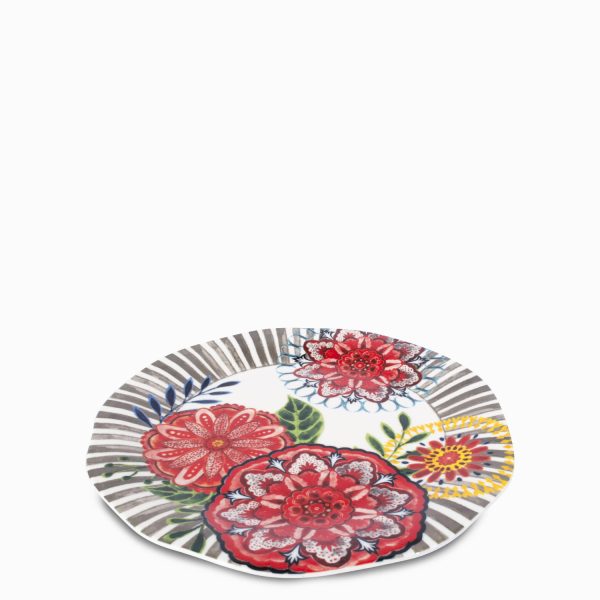 Plato flores india 27 cm - Imagen 2