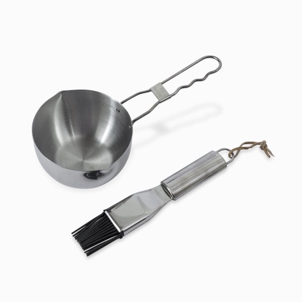 Salsero con brocha para bbq