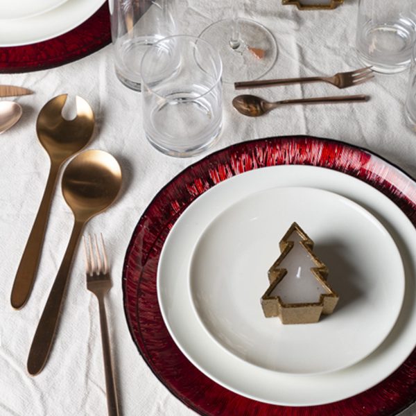 Set de servidoras ensalada copper