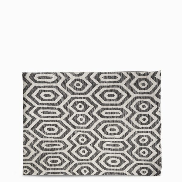 Tapete hexagonal negro 180x300