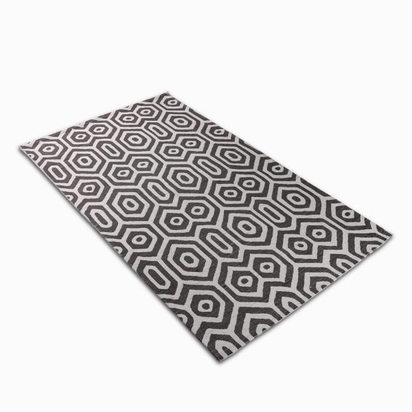 Tapete hexagonal negro 180x300 - Imagen 2