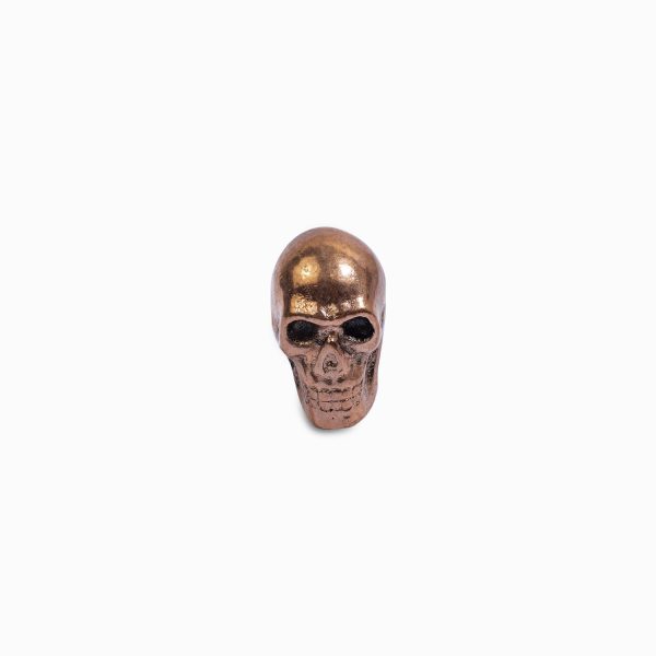 Pomo metal calavera plateado - Imagen 2
