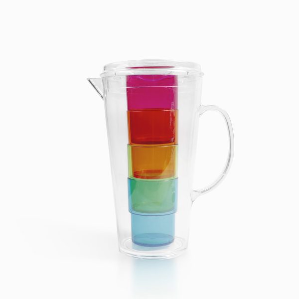 Jarra con vasos flexi