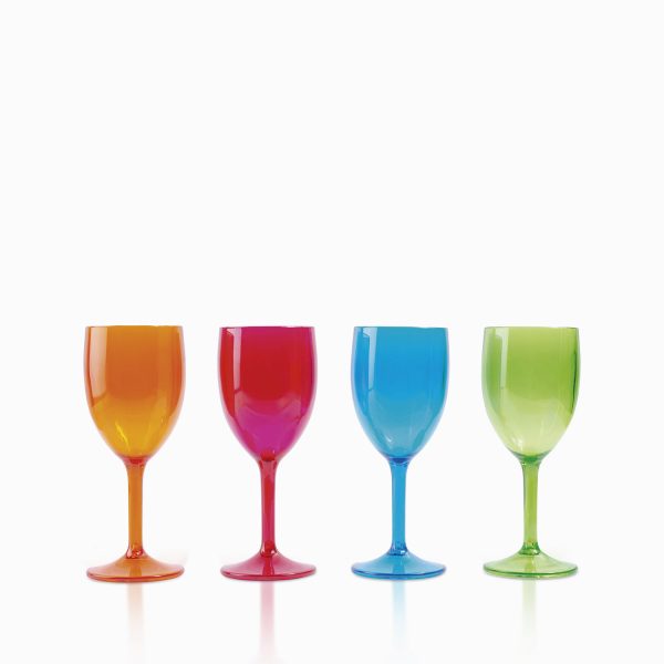 Copas de vino en colores flexi set x 4 - Imagen 2