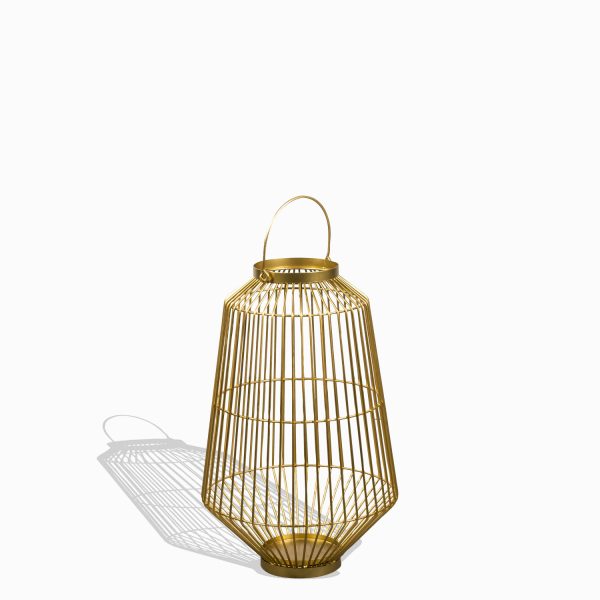Farol metalico dorado gd 59.7x38.1