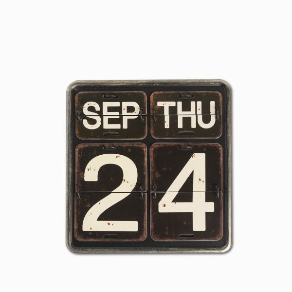 Calendario vertical negro 20.5x21.5x2.5
