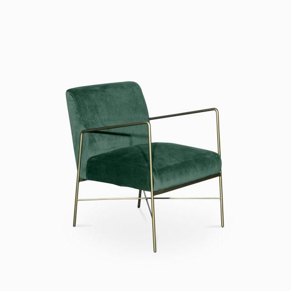 Silla iron velvet verde - Imagen 2