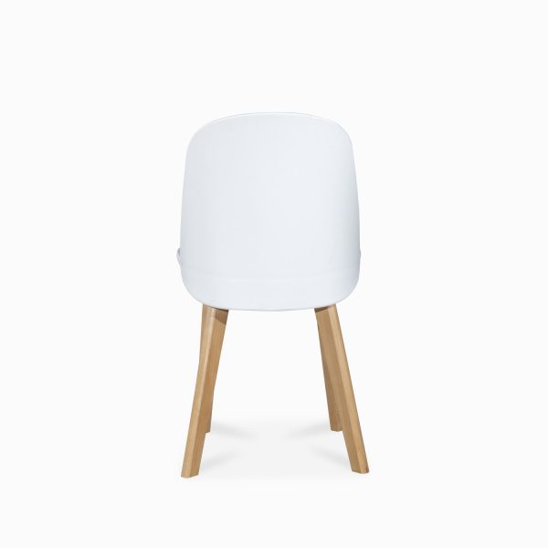 Silla ronnan espaldar redondo blanca