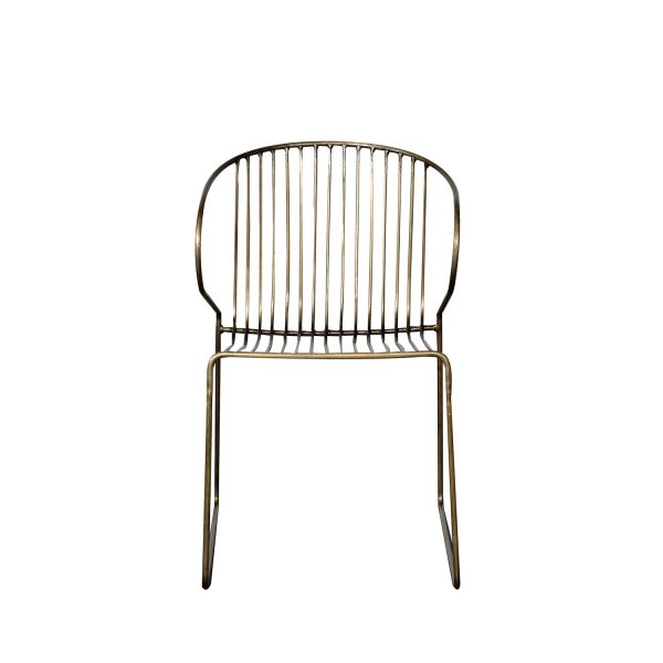 Silla hierro dorada hongo - Imagen 2