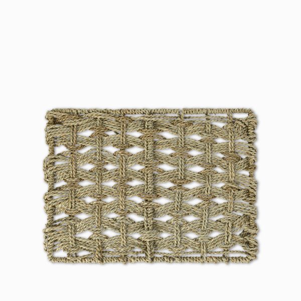 Base rectangular pandano entrelazado