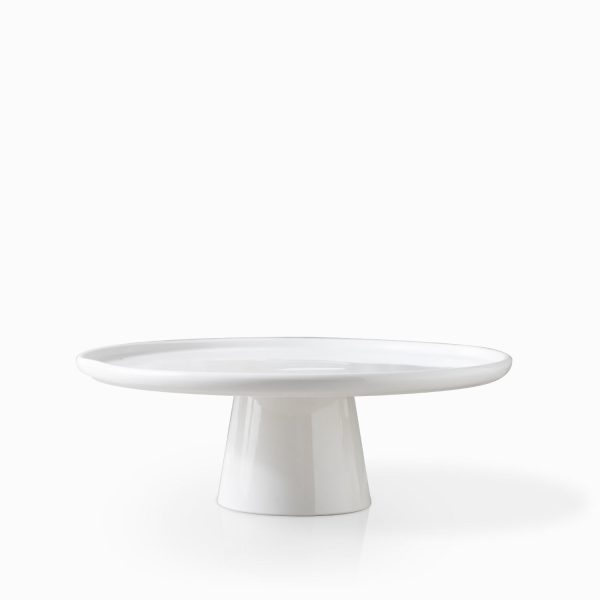 Tortera borde liso en porcelana 26 cm