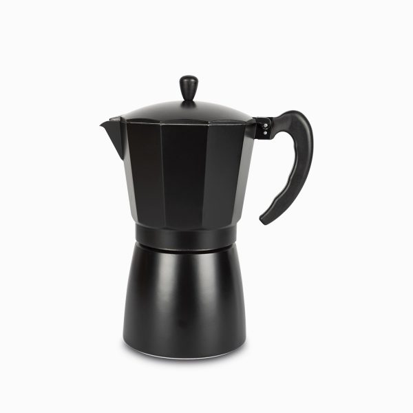 Cafetera moka 12 tazas negra