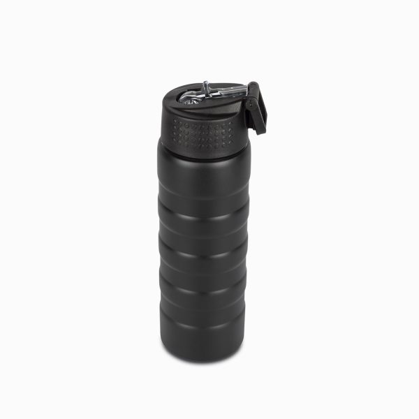 Termo doble pared con pitillo negro mate - Imagen 2