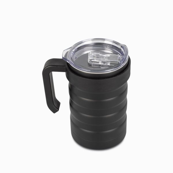 Mug doble pared en acero negro mate - Imagen 2