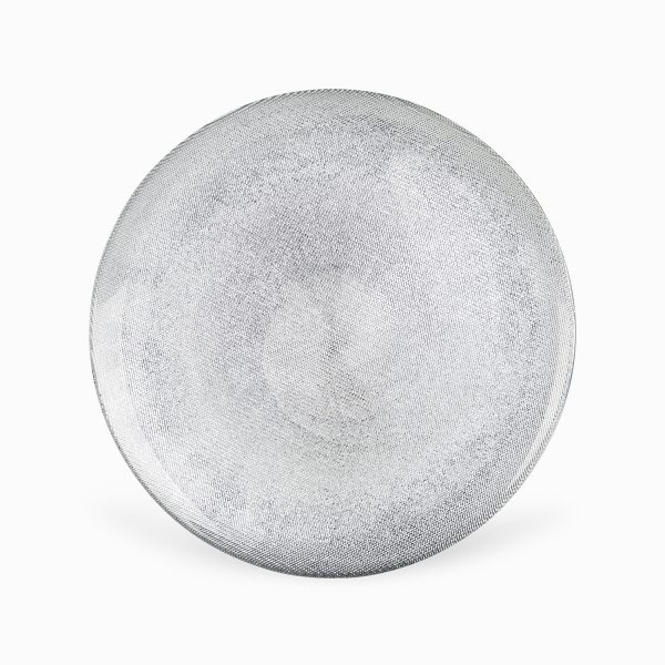 Plato base  glam plateado
