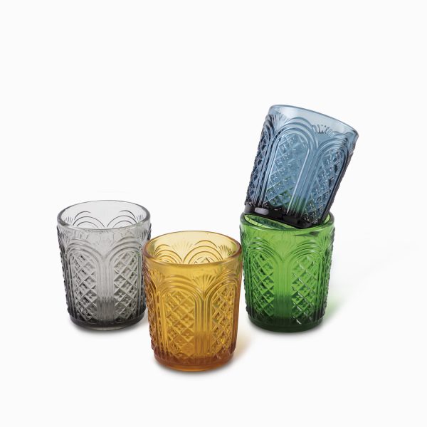 Set de 4 vasos toledo en colores - Imagen 2