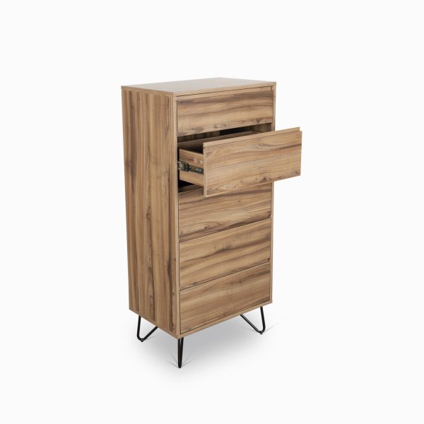 Comoda triangulo 115x60x40 madera oscura - Imagen 2