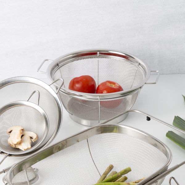 Colador canasta en acero inox 25 cm - Imagen 2