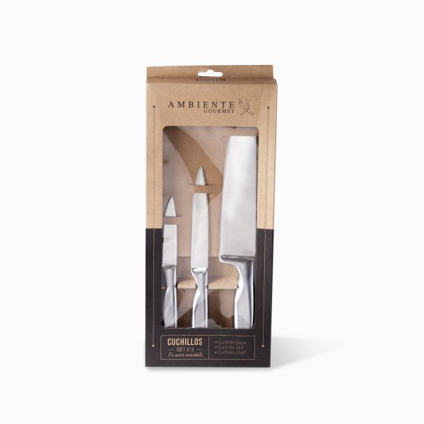 Set x 3 cuchillos silver - Imagen 2