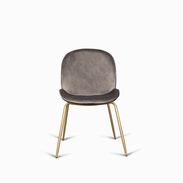 Silla comedor cleo velvet gris - Imagen 2