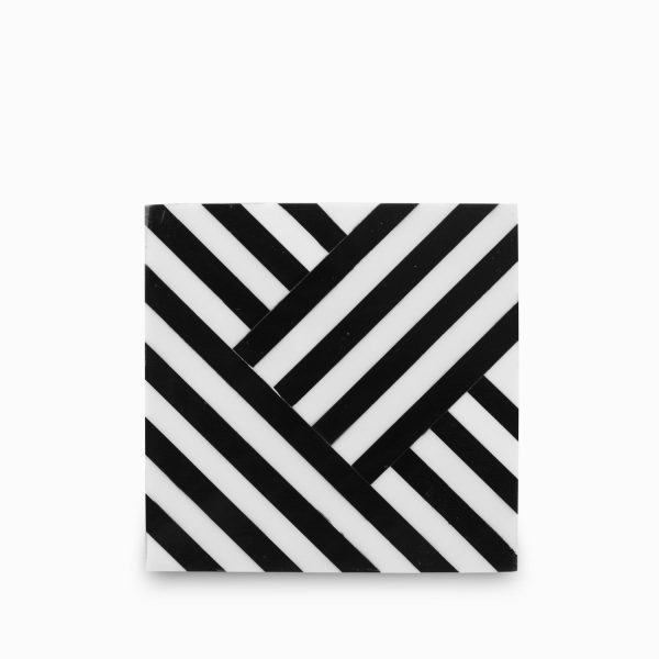 Portavaso geo negro