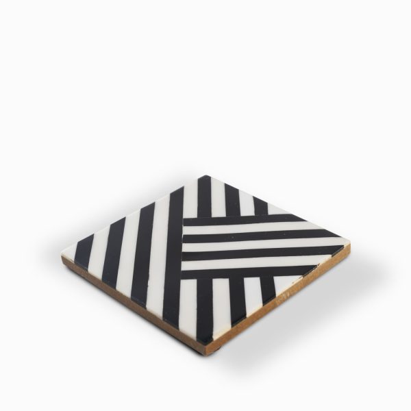 Portavaso geo negro - Imagen 2