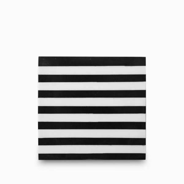 Portavaso lineas negro
