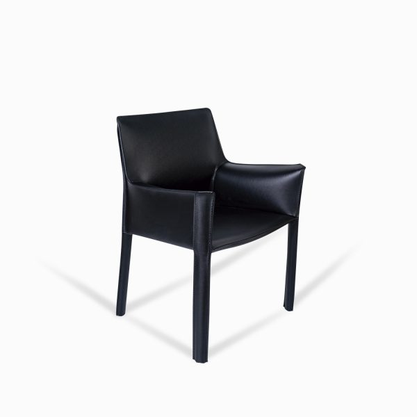 Silla verona brazos negra - Imagen 2