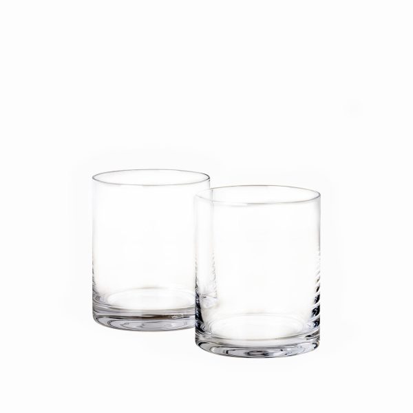 Vaso corto giotto en cristal setx2