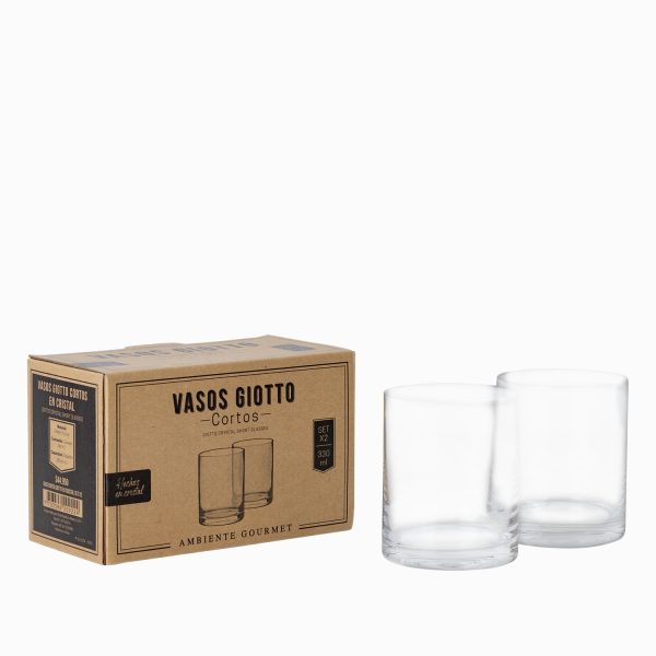 Vaso corto giotto en cristal setx2 - Imagen 2