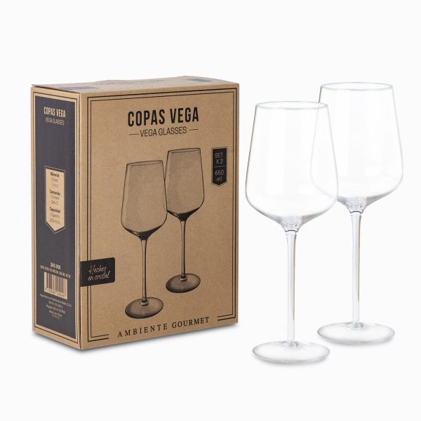 Copa vega en cristal 650 ml setx2 - Imagen 2