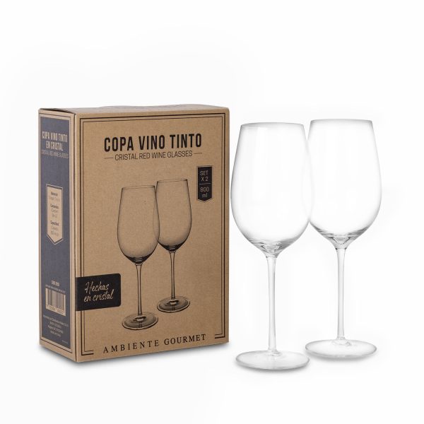 Copa vino tinto en cristal 800 ml setx2 - Imagen 2