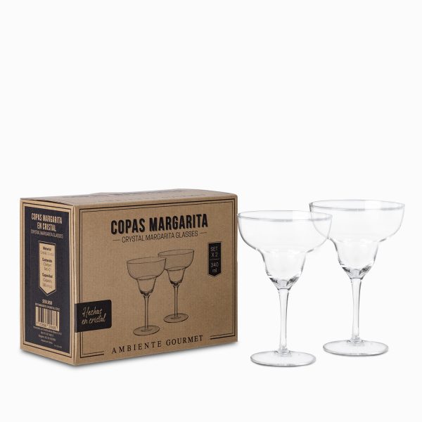 Copa margarita en cristal 340ml setx2 - Imagen 2