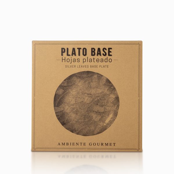 Plato base hojas silver - Imagen 2