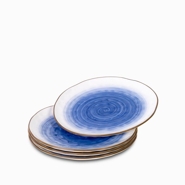 Plato principal tronco azul 28 cm set x 4 - Imagen 2