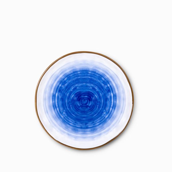 Plato mediano tronco azul 21.5 cm set x 4