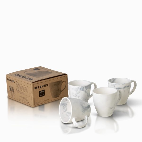 Mug marmol 500 ml setx4 - Imagen 2