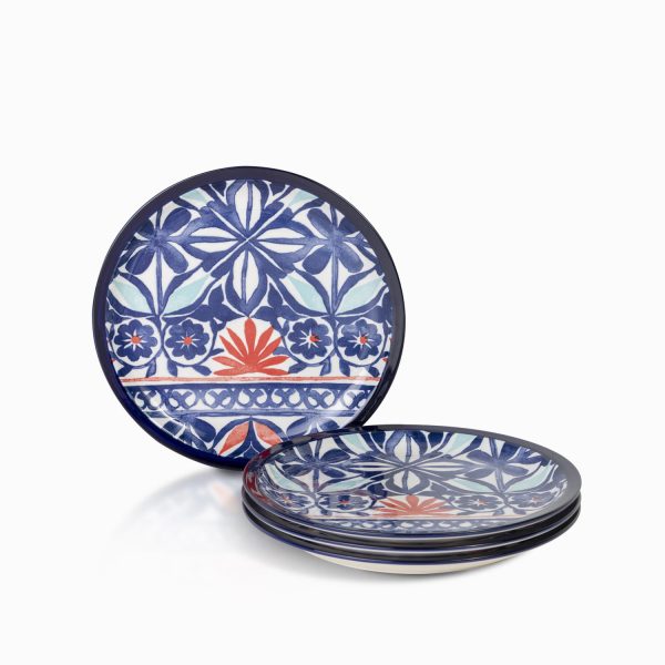 Plato principal mediterraneo 27cm setx4