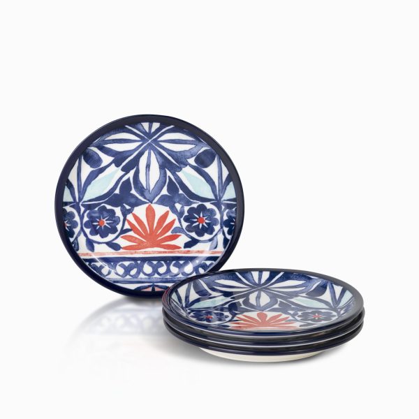 Plato mediano mediterraneo 20 cm setx4